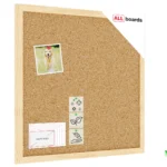 Pinnwand, Korktafel 40x40 cm, Naturholzrahmen + GRATIS