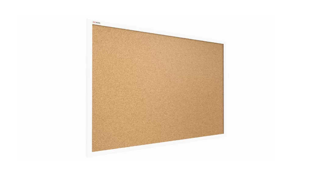 Pinnwand mit weißem Naturholzrahmen 90x60cm