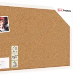 Pinnwand mit weißem Naturholzrahmen 60x40cm + GRATIS