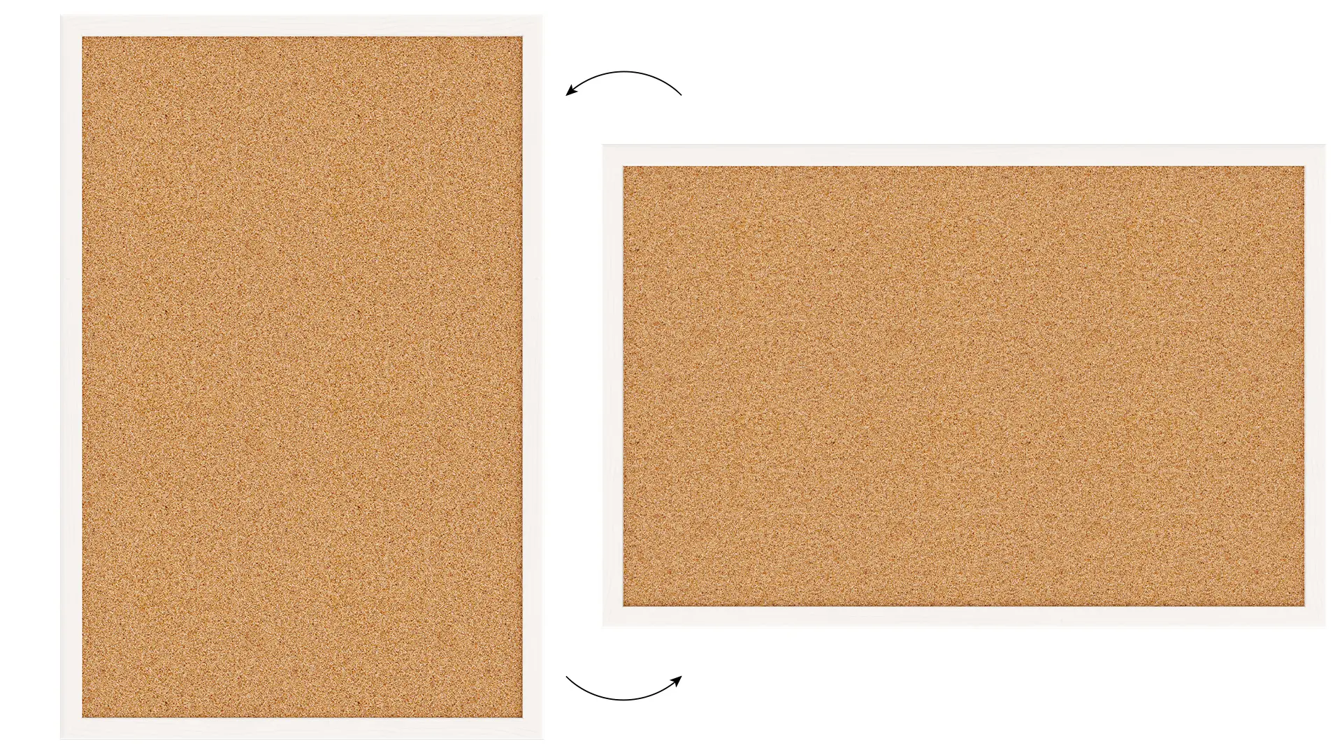Pinnwand mit weißem Naturholzrahmen 60x40cm + GRATIS – Bild 5
