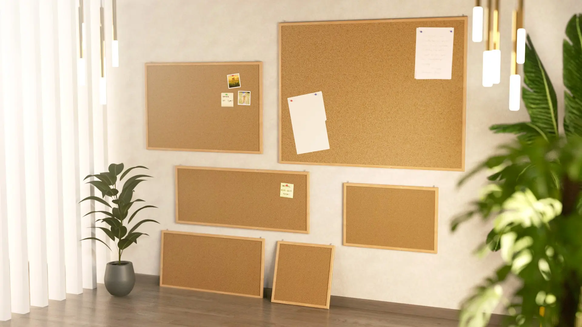 Pinnwand mit Naturholzrahmen 80x50cm + GRATIS – Bild 8