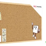 Pinnwand mit Naturholzrahmen 80x60cm + GRATIS