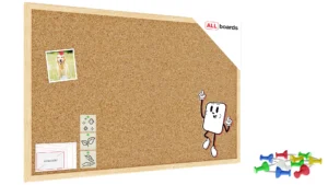 Pinnwand mit Naturholzrahmen 80x60cm + GRATIS