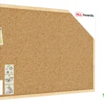 Pinnwand mit Naturholzrahmen 80x60cm + GRATIS