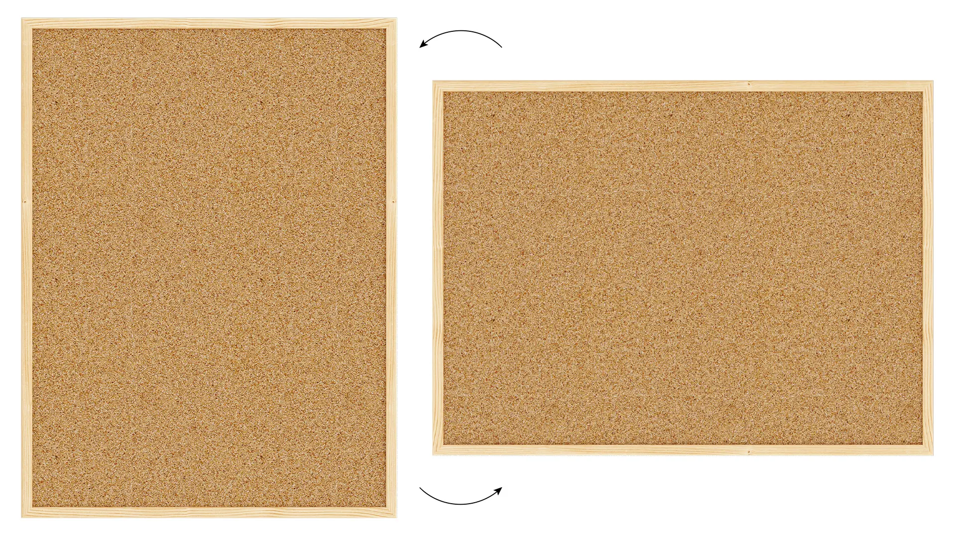 Pinnwand mit Naturholzrahmen 80x60cm + GRATIS – Bild 5