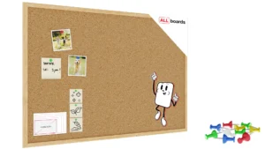 Pinnwand mit Naturholzrahmen 90x60cm + GRATIS