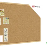 Pinnwand mit Naturholzrahmen 90x60cm + GRATIS