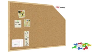 Pinnwand mit Naturholzrahmen 90x60cm + GRATIS
