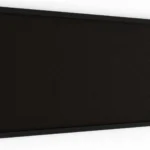 Pinnwand, Korktafel in Schwarz, 80x40 cm, Holzrahmen - Schwarz lackiert