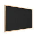 Schwarz Pinnwand mit Holz Rahmen 90x60cm Korktafel Korkwand Pinnwand Kork Schwarz Oberfläche
