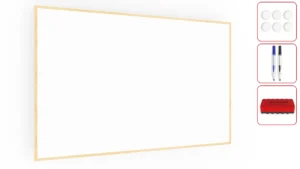 Magnetisches Whiteboard mit Naturholzrahmen 200x120cm