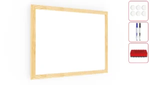 Magnetisches Whiteboard mit Naturholzrahmen 30x40cm