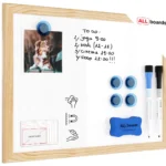 Magnetisches Whiteboard mit Naturholzrahmen 30x40cm