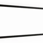 Magnetisches Whiteboard mit schwarzen Holzrahmen 30x70cm