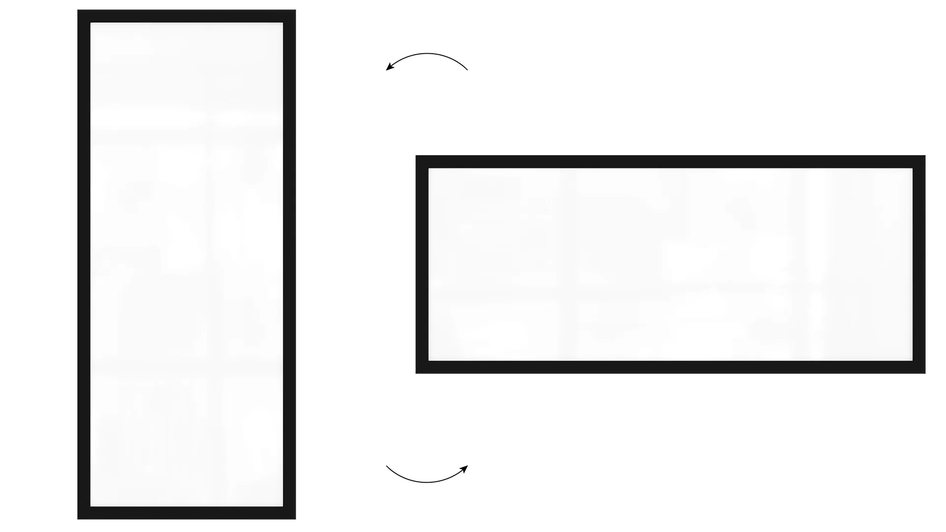 Magnetisches Whiteboard mit schwarzen Holzrahmen 30x70cm – Bild 5