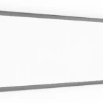 Magnetisches Whiteboard mit silbernen Holzrahmen 30x70cm
