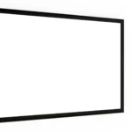 Magnetisches Whiteboard mit schwarzen Holzrahmen 60x40cm