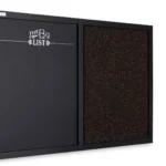 KOMBI-Tafel Kork und magnetische Kreidetafel 60x40 cm Holzrahmen schwarz lackiert + ZUBEHÖR