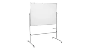 Mobile, beidseitig drehbare, trocken abwischbare Magnettafel 120x90 cm INDUSTRIAL