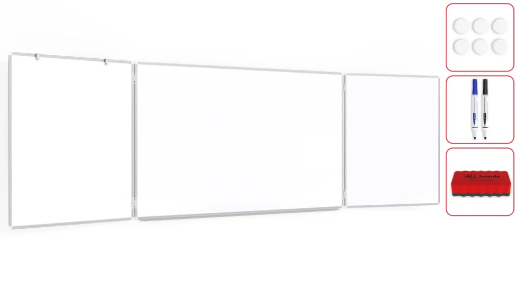Magnetisches Whiteboard Klapptafel 5-flächig 120x200//400cm