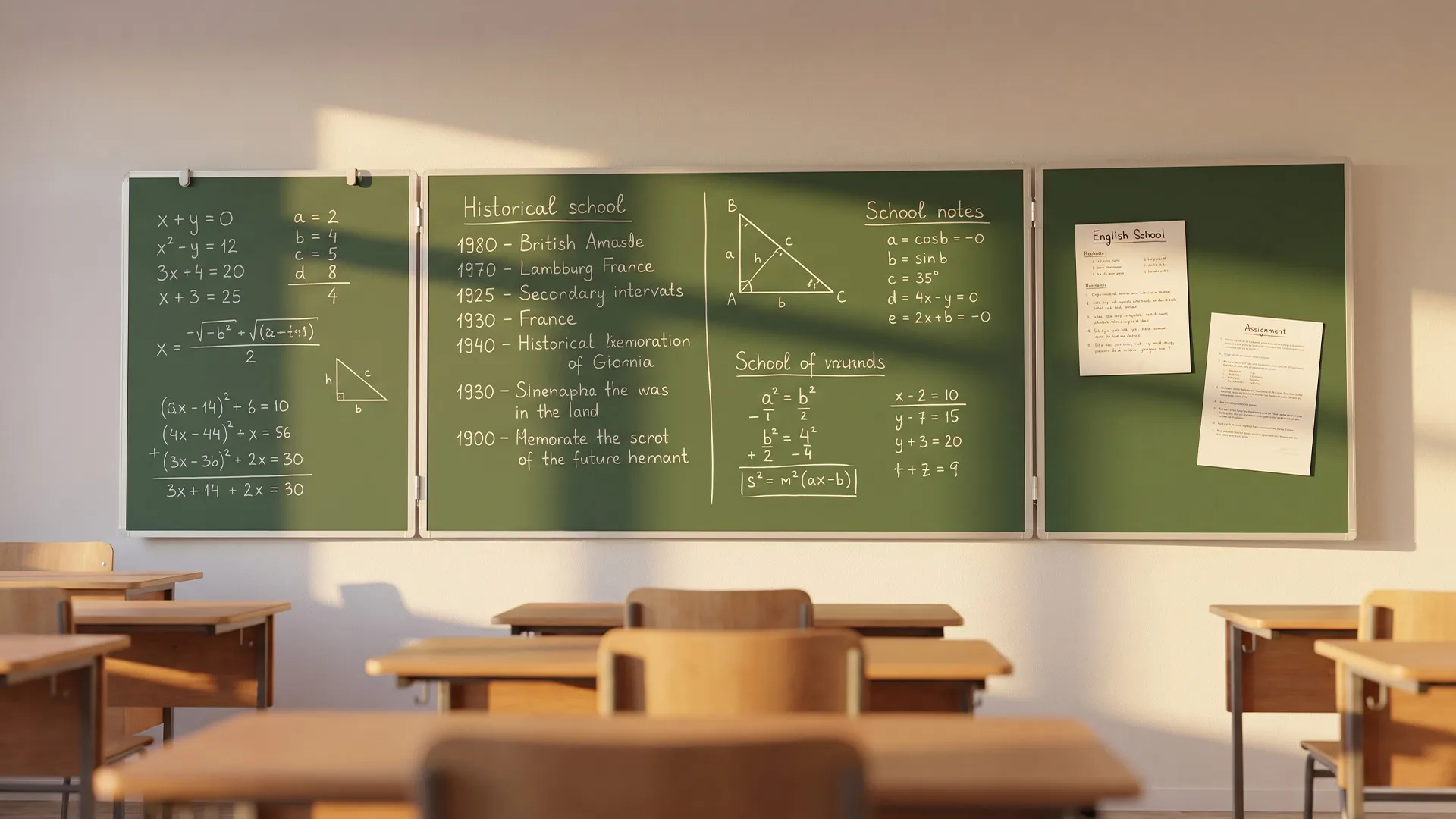 Grün Magnetisch Kreidetafel, Klapptafel 5-flächig 100x170 // 340 cm – Bild 10