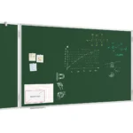 Grün Magnetisch Kreidetafel, Klapptafel 5-flächig 100x170 // 340 cm