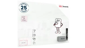 Glasboard - Weiß CLASSIC WHITE 100x70cm + GRATIS