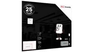 Glasboard - Schwarz 100x80cm + GRATIS