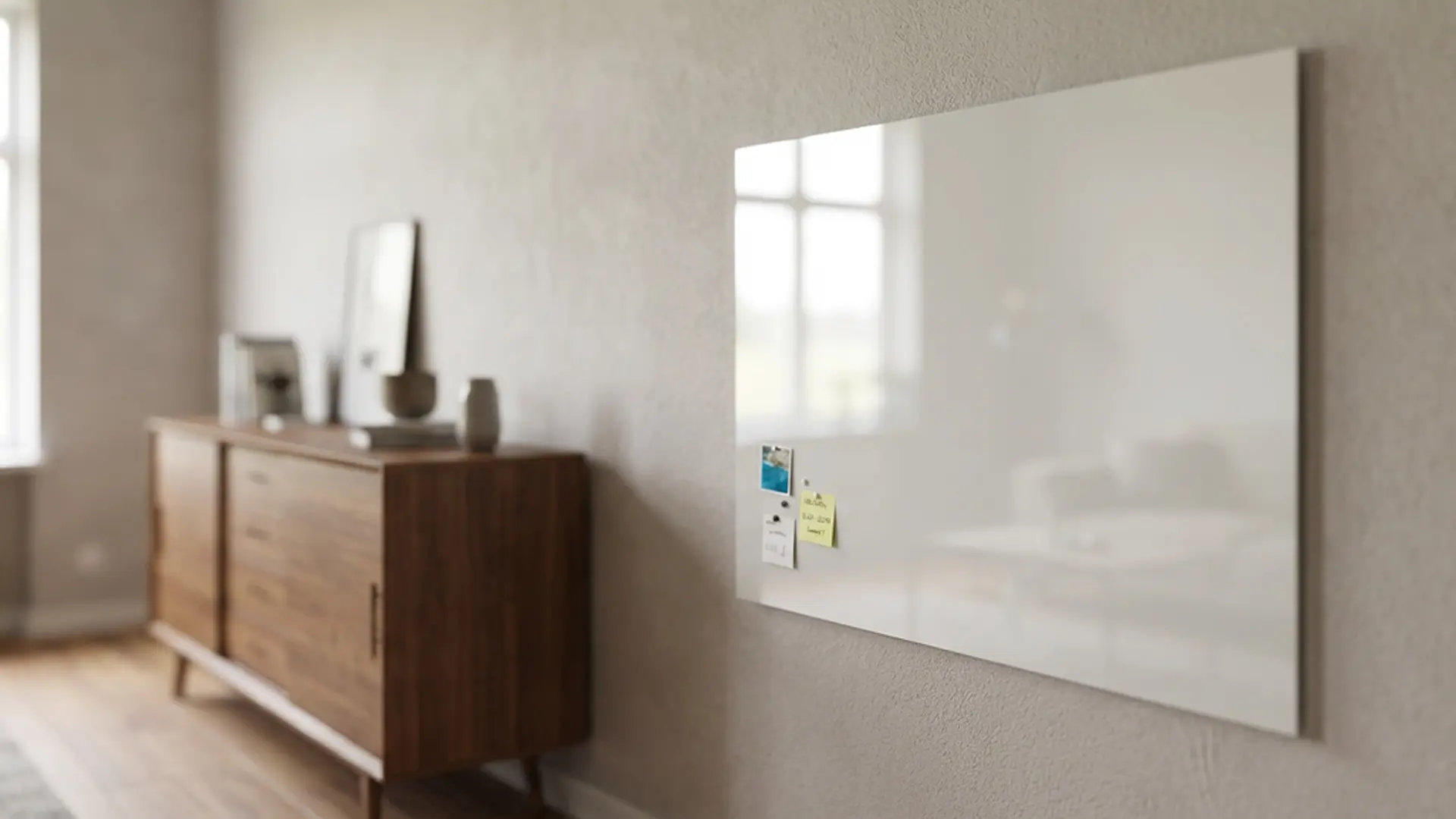 Glasboard - Weiß CLASSIC WHITE 100x80cm + GRATIS – Bild 4