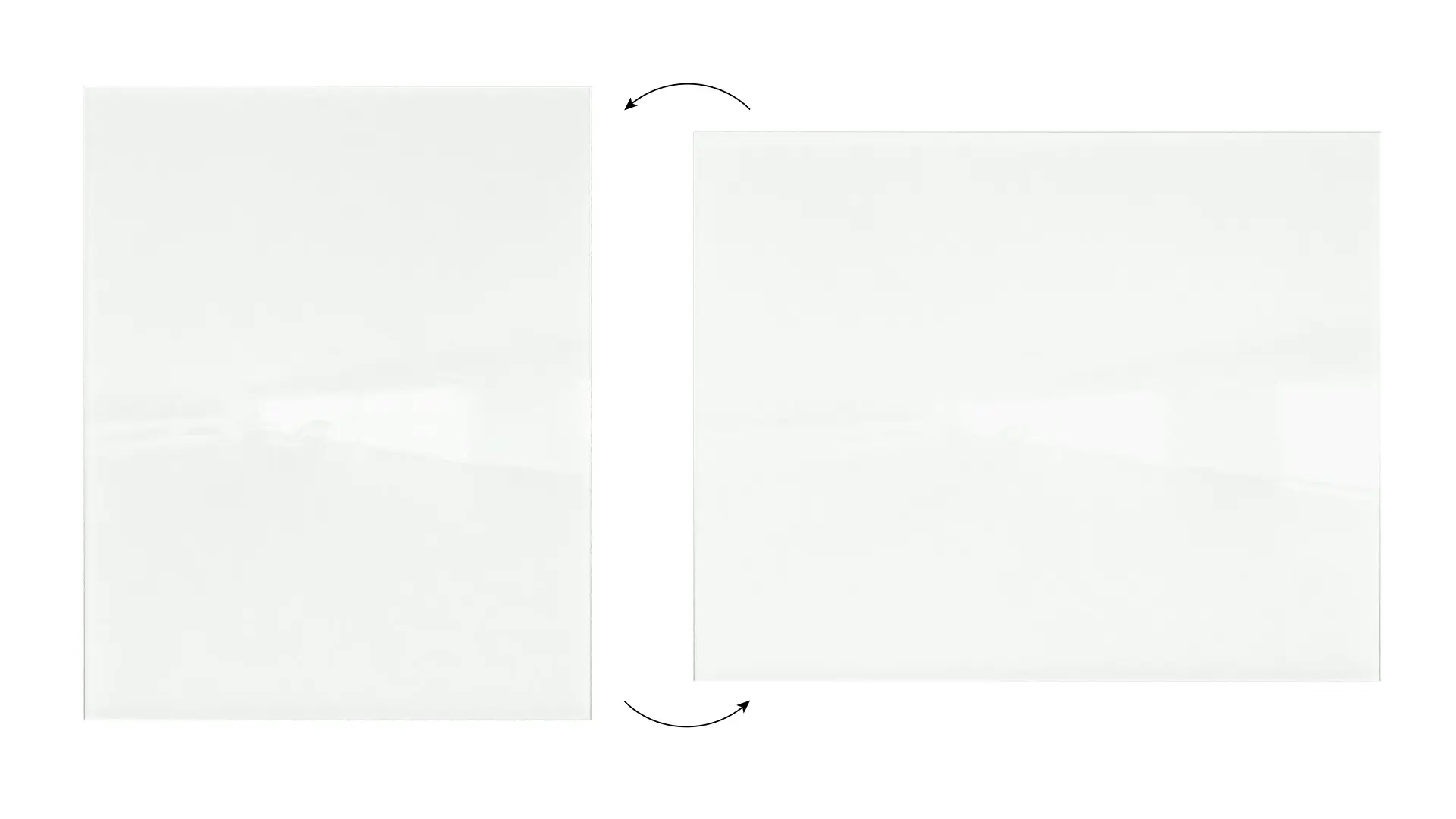 Glasboard - Weiß CLASSIC WHITE 100x80cm + GRATIS – Bild 5
