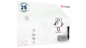 Glasboard - Weiß CLASSIC WHITE 150x100cm + GRATIS