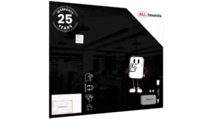 Glasboard - Schwarz 150x120cm + GRATIS