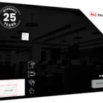 Glasboard - Schwarz 180x120cm + GRATIS