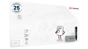 Glasboard - Weiß CLASSIC WHITE 200x100 cm + GRATIS