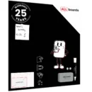 Glasboard - Schwarz 50x50cm + GRATIS