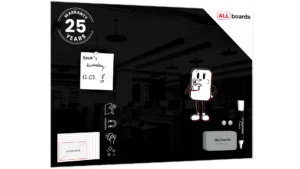 Glasboard - Schwarz 60x40cm + GRATIS
