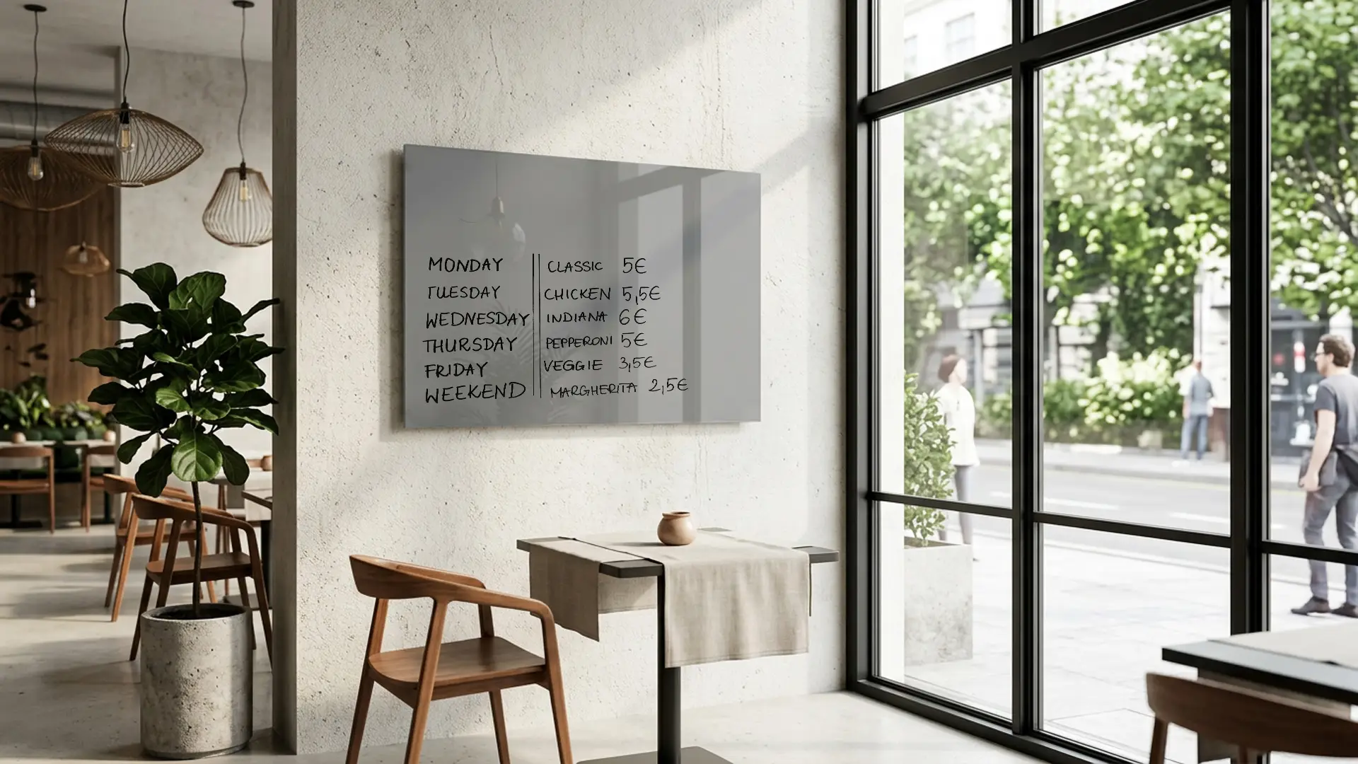 Glasboard, grau 60x40cm - rahmenloses Glasboard, gehärtetes Glas zur Verwendung mit Neodym-Magneten – Bild 10