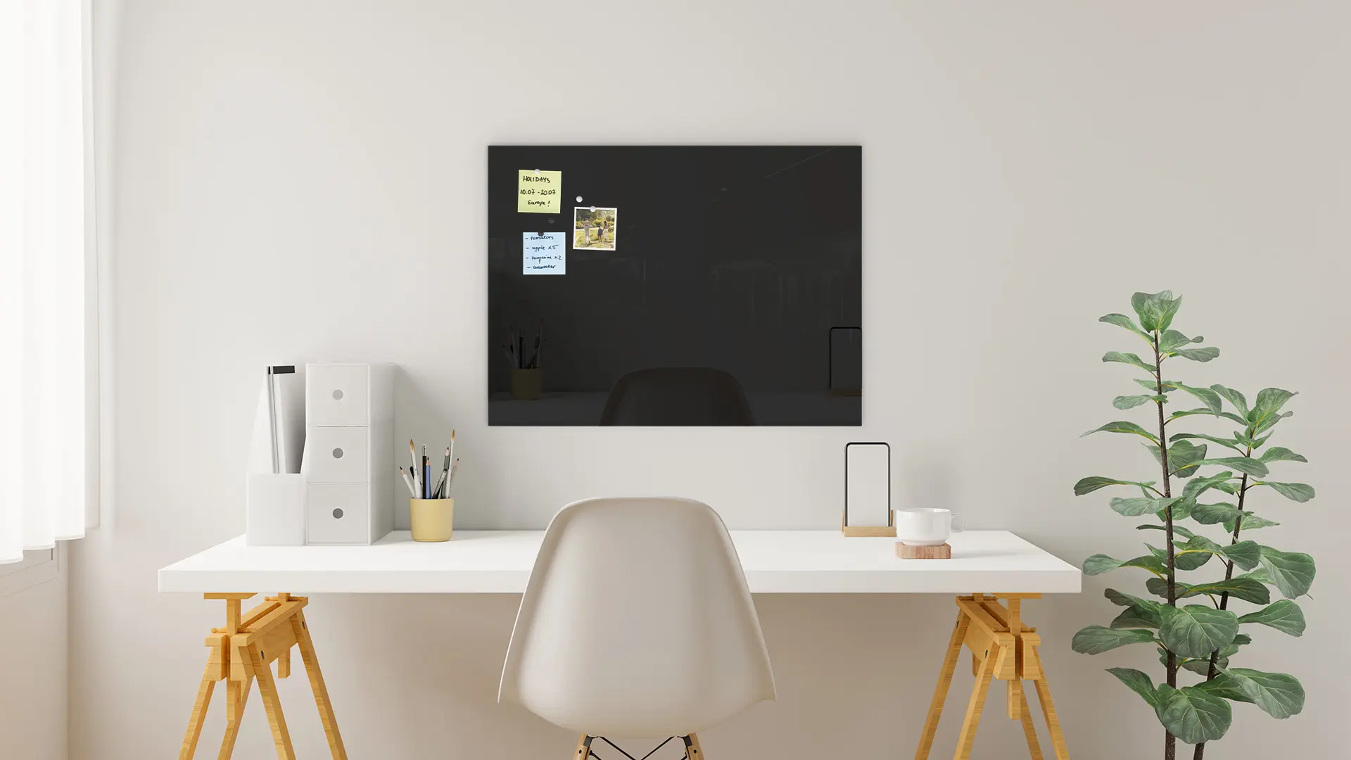 Glasboard - Schwarz 80x60cm + GRATIS – Bild 11