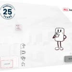 Glasboard - Premium SUPERWHITE Perlweiß 150x100cm + GRATIS