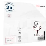 Glasboard - Premium SUPERWHITE Perlweiß 150x120cm + GRATIS