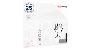 Glasboard - Premium SUPERWHITE Perlweiß 150x120cm + GRATIS