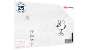 Glasboard - Premium SUPERWHITE Perlweiß 200x120 cm + GRATIS