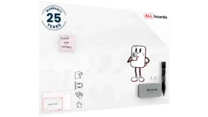 Glasboard - Premium SUPERWHITE Perlweiß 90x60cm + GRATIS