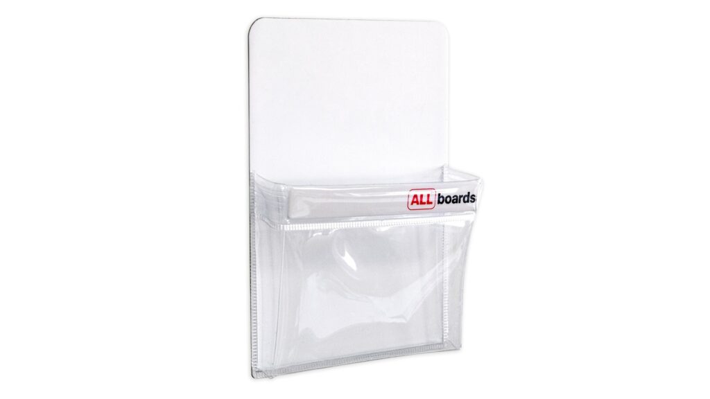 Magnetische Markerhalterung, PVC-Material, weiß