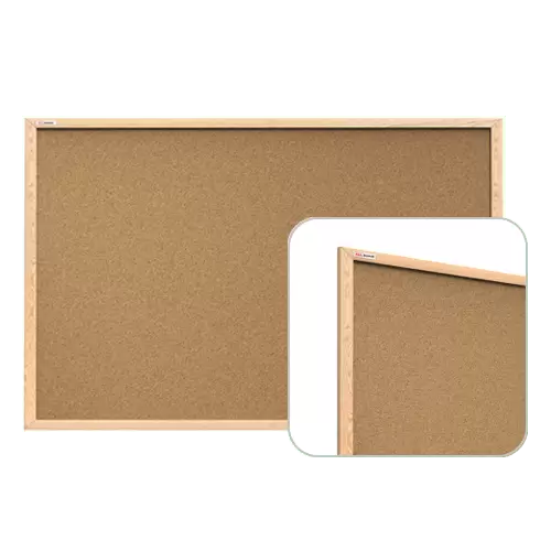 Lorell Eichenholz-Korktafel 45,7 X 61 Cm – Robuste Pinnwand Mit Stabilem Rahmen