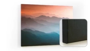 Magnettafel CANVASboards 90x60 cm – Nebellandschaft bei Sonnenaufgang
