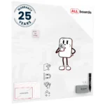 Glasboard - Premium SUPERWHITE Perlweiß 120x120 cm + GRATIS