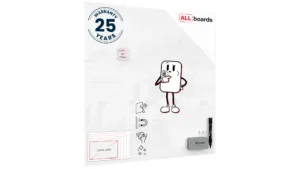 Glasboard - Premium SUPERWHITE Perlweiß 120x120 cm + GRATIS