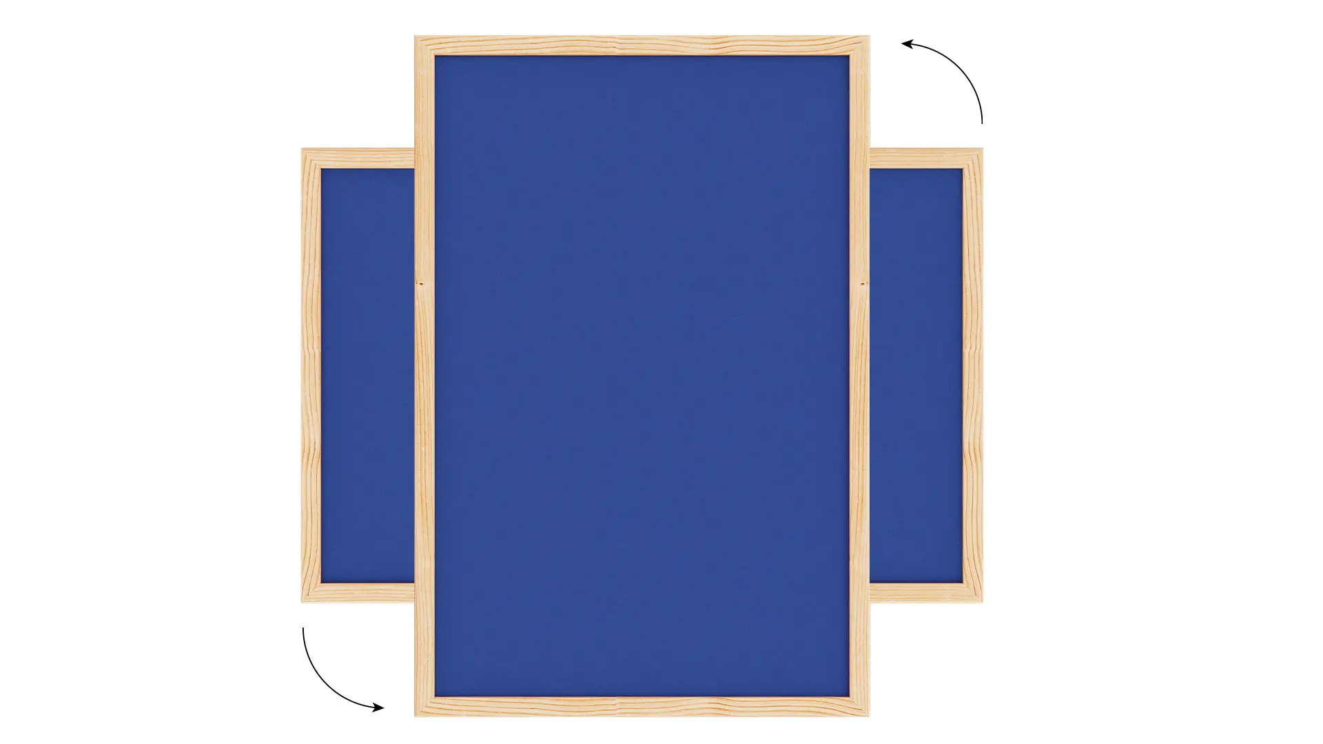 Filztafel mit Holzrahmenn 60x40cm, Blau – Bild 7