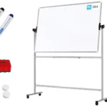Mobiles Board, Serie: TM Idea/Flex - mit doppelseitiger Whiteboard-Oberfläche, drehbar, 150x100 cm